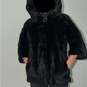 Real fur coat